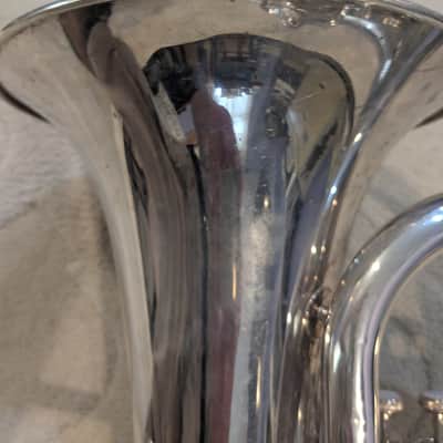 Yamaha YEP-321S Intermediate 4-Valve Euphonium late 70's - 80's - Silver-Plated image 16