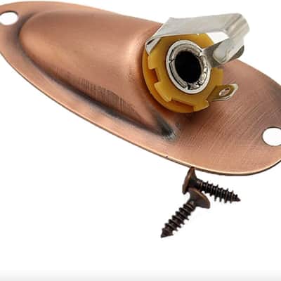 1/4 Guitar Jack Plate Socket Input Jack Socket Plate Output Loaded image 2