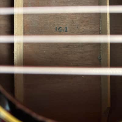 Vintage 1949 Gibson LG-1 Guitar w case LG1 image 14
