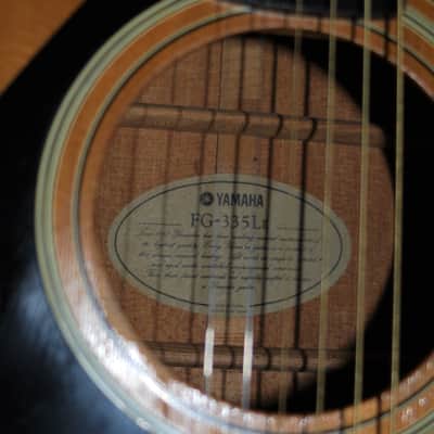 Yamaha FG-335L II  Left Handed Acoustic Guitar from 1982 image 4