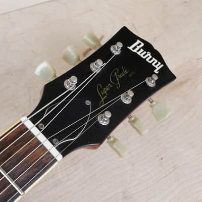 Burny Super Grade RLG-55 2004 Vintage Cherry Sunburst Roswell HAF Zebra PUs w/ Bag image 4