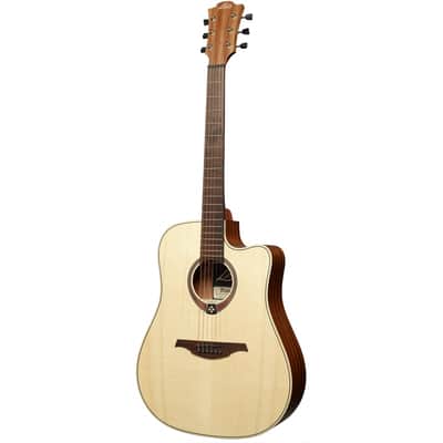 Lag Tramontane T70DCE-NAT | Dreadnought Cutaway Acoustic-Electric Natural. New with Full Warranty image 6