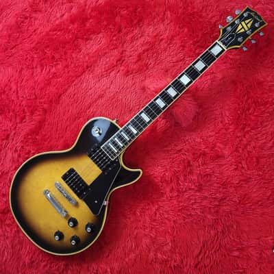 Rare - Aria Pro II LC-1000 1977 - Tobacco Brown Sunburst Lacquer Finish - Les Paul Custom - Original DiMarzio Super II DP104 Humbuckers - Ebony Fretboard & Mother Of Pearl Inlays - Made In Japan - MIJ image 2