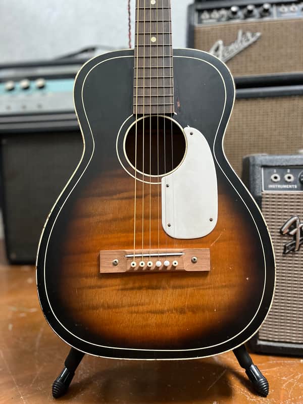 Silvertone F-61 Parlor Acoustic Guitar 1960’s - Sunburst image 1