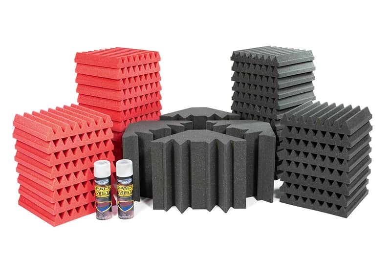 Universal Acoustics Mercury-2 Room Kit, Charcoal/Red image 1