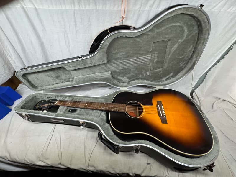 Epiphone J-45 j45 Acoustic Guitar with Road Runner Case 2021 image 1