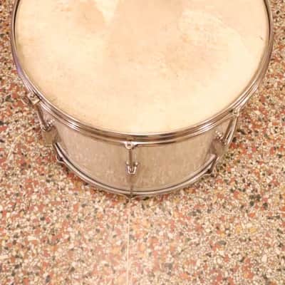 Slingerland 12X15" Snare Drum White Marine Pearl NOB Hardware Vintage 1950's image 8