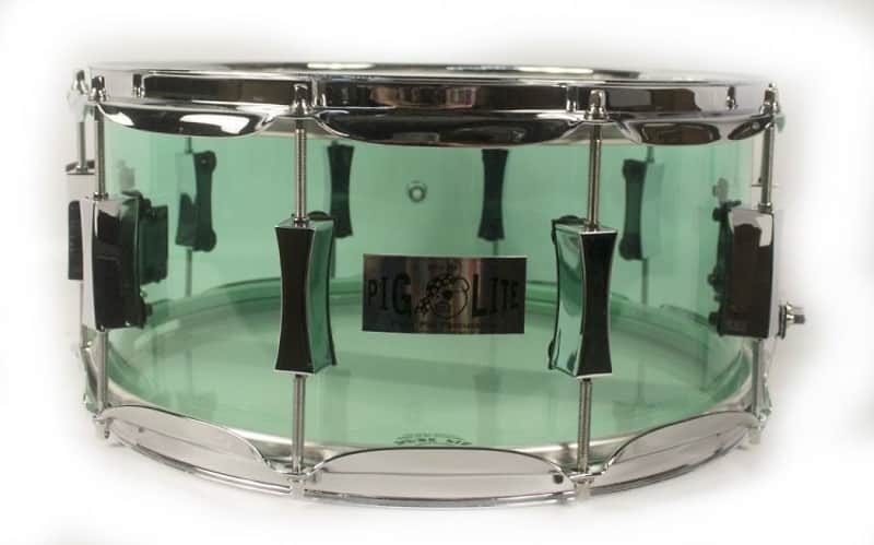 Pork Pie P65 X14 Placb 6.5 X14" Pig Lite Acrylic Snare, Coke Bottle image 1
