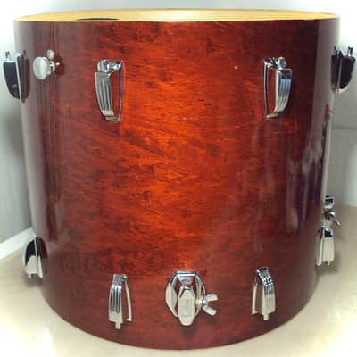 Ludwig 18" x 16" Power Factory Floor Tom Natural Red Mahogany image 8