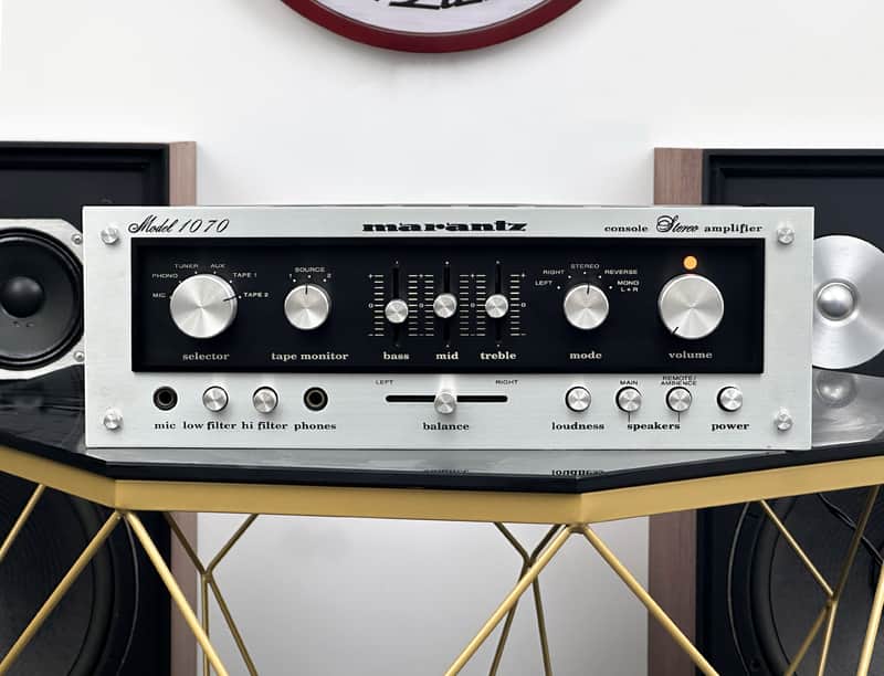 VINTAGE MARANTZ 1070 INTEGRATED AMPLIFIER (FREE WC-10 WOOD CASE) 1-YEAR WARRANTY image 1