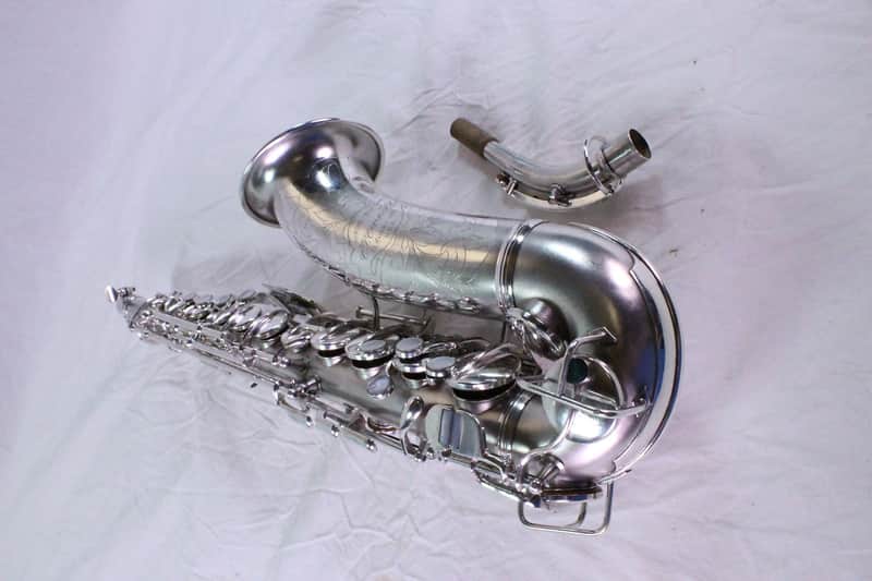 Conn F-Mezzo Soprano Saxophone ORIGINAL SILVER PLATE image 1