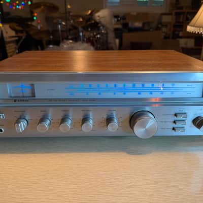 Vintage Woodgrain & Silver Sanyo DCX 1970K Receiver Fresh Service Near MINT RARE image 2