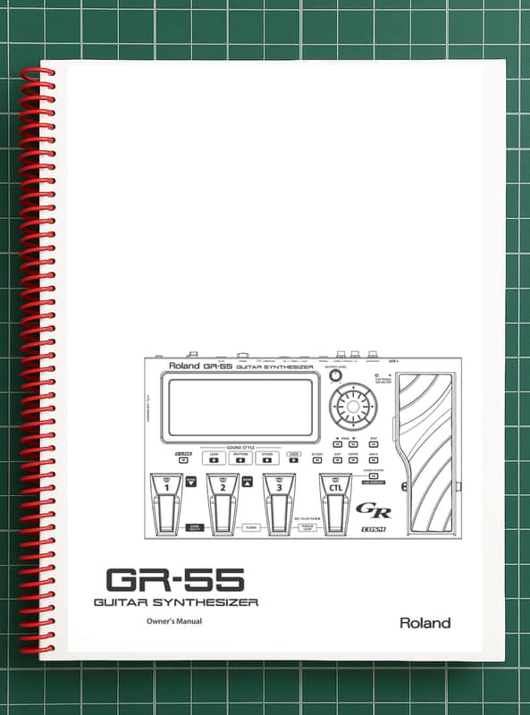 Roland GR-55 — 3 in 1 Owners Manual User Instructions — 107 Pages — USA Made image 1