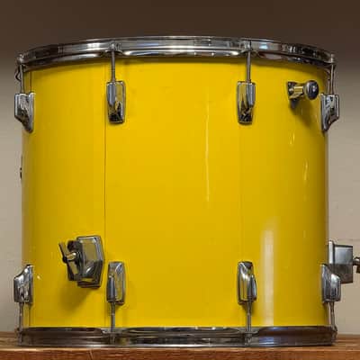 1970's Tama 18" Imperialstar Floor Tom W Re-Rings 16x18 Yellow image 3