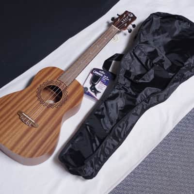 Luna Vintage Mahogany Baritone Ukulele NEW w/ Bag - VMB image 1
