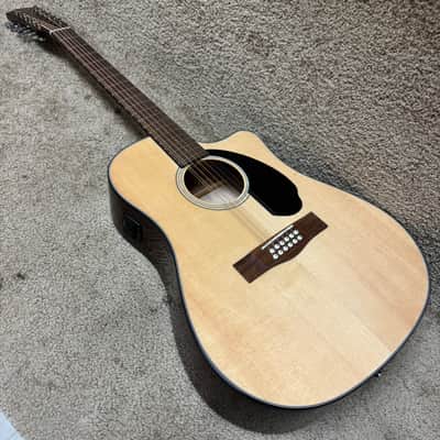 Fender CD-60SCE Dreadnought Cutaway 12-String Acoustic Guitar image 2