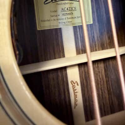 Eastman AC422CE, Natural W/ Free Shipping & Hard Case image 9