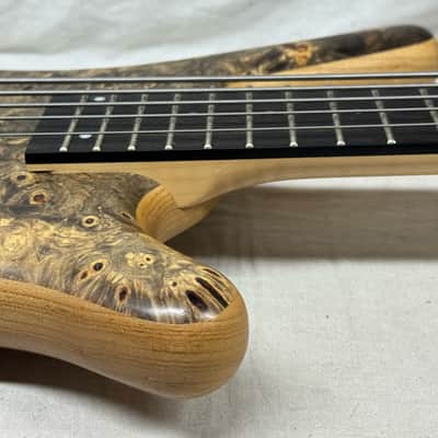 Warwick Limited Edition #39 of 100 Teambuilt Corvette $$ Double Buck 5-String Bass 2019 - Natural Transparent Satin Multicolor image 14