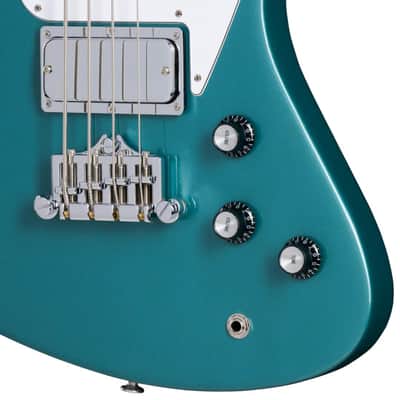 Gibson Non-Reverse Thunderbird 4-String Bass w/ Hardshell Case - Faded Pelham Blue image 4