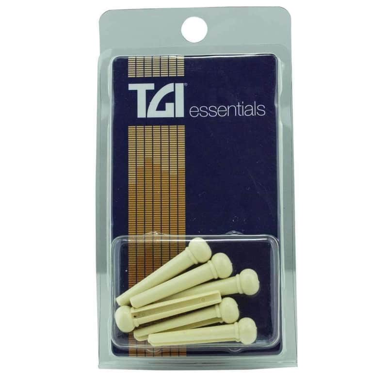 B&M Bridge Pins - Cream w/ Black Dot Plastic