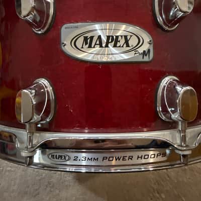 Mapex Pro-M 7-Ply Maple Snare Drum – Cherry Red Finish – Warm, Punchy Maple Tone image 1