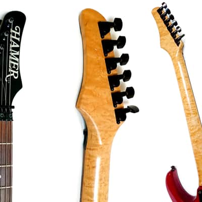 HAMER USA Diablo Left Handed in Transparent Cherry Red 1993 image 23