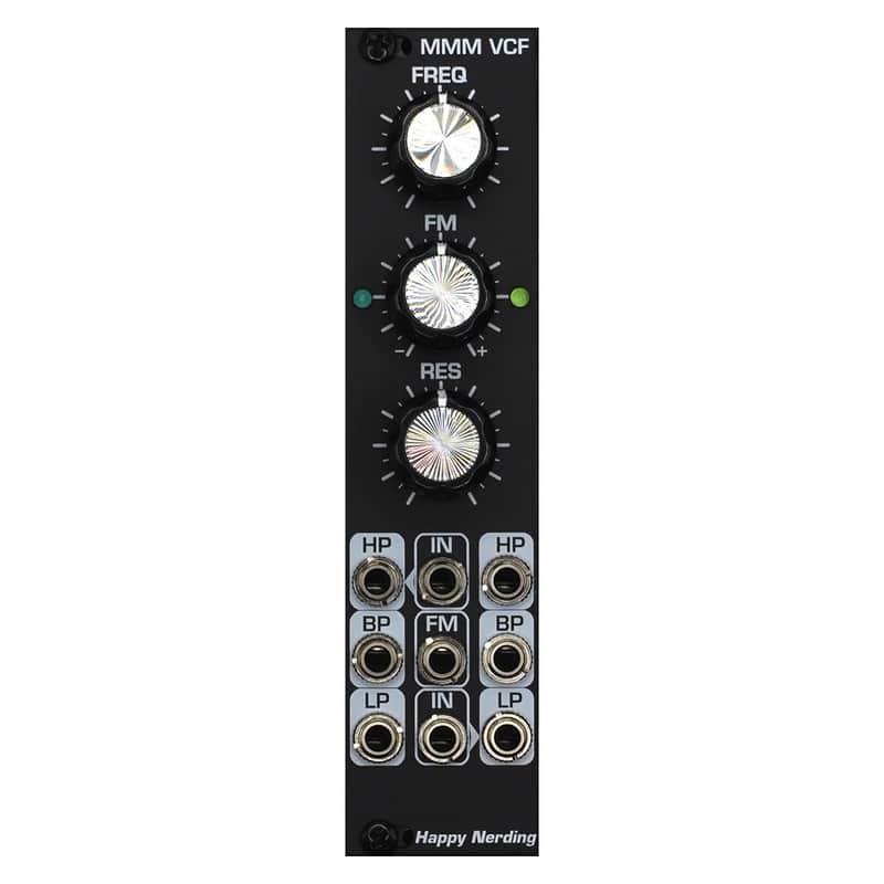Happy Nerding MMM VCF Eurorack Filter Module (Black) image 1