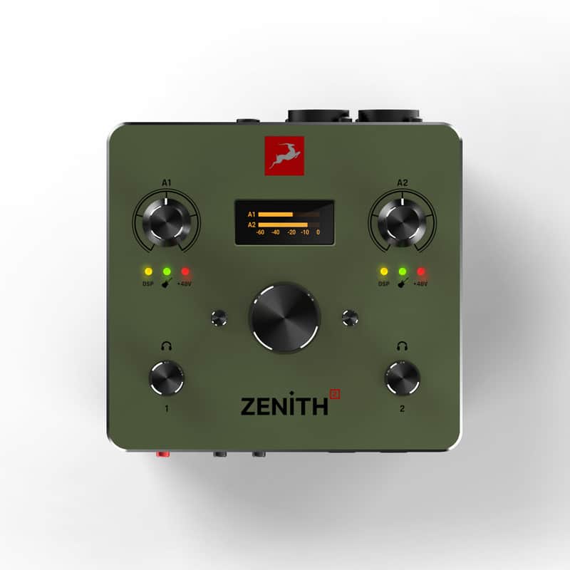 Antelope Audio Zenith 2 USB-C Audio Interface for Guitar, Vocals, Streaming & Podcasting 2x2 Digital Recording Interface w/Console-Grade Mic Preamps, Onboard DSP, Loopback image 1