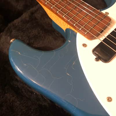 Vintage Mosrite Ventures ii Slab Body 1965 Blue EXTREMELY RARE Johnny Ramone HSC !!! image 3