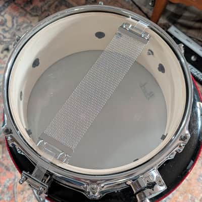 Pearl M80 Popcorn Snare Drum, Poplar Shell, SuperHoops II, 10 x 4, Snappy image 6