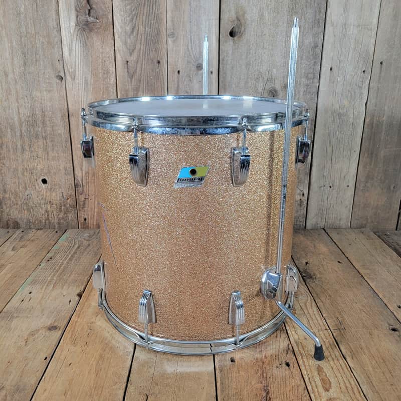 Ludwig Pro Beat Floor Tom 16" x 16" 1976 - Champagne Sparkle image 1