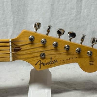 Fender ST-54 st54 1954 Reissue Stratocaster Guitar - MIJ Made In Japan 1996 - 1997 - Shell Pink / Maple neck image 7