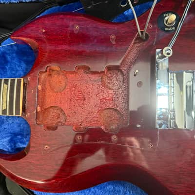 Vintage 1968 Gibson SG Standard "Large Guard" with Maestro Vibrola - Cherry w/OHSC image 21