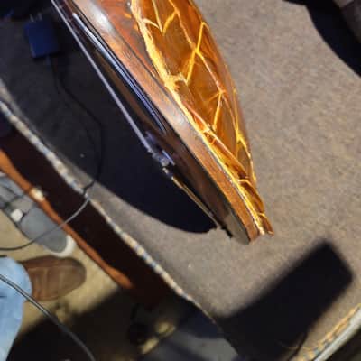 South Pacific Tortoise Shell 6 String Vintage Antique Guitar Made In1944 image 8