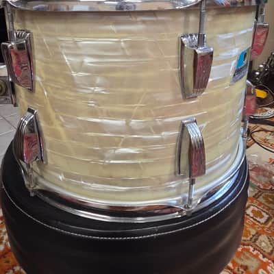 Ludwig Rack Tom 13x9 Players 1970s - White Marine Pearl image 8