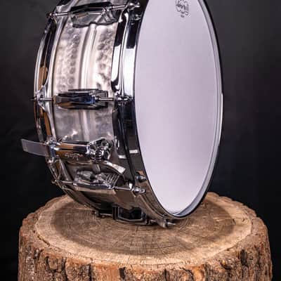 Ludwig Limited Edition 5x14" Acrophonic Hammered Aluminum Snare Drum 2010s - Matte Hammered Aluminum image 2