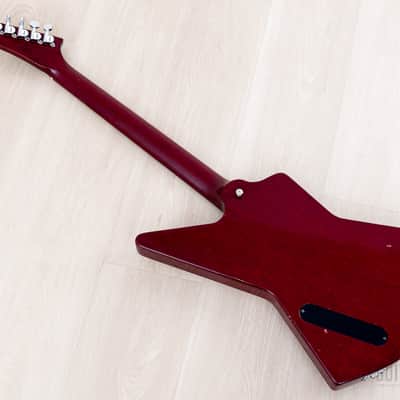 1998 Gibson Explorer '76 Vintage Reissue Clapton Cut Mod Wine Red w/ Case image 12