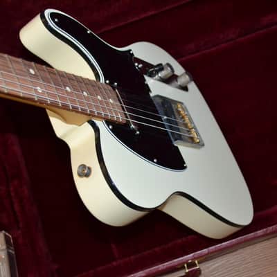 Custom Build Tele-Style Guitar, Suhr Pickups, Alabaster White Gloss Finish w/Black Binding image 7