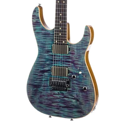 Tom Anderson Guitarworks Angel - Ultraviolet Blue with Binding image 6