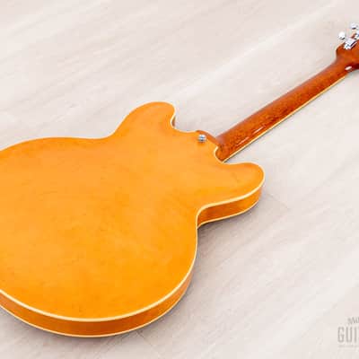 1995 Epiphone Casino Hollowbody Guitar Natural Revolution, Peerless image 13