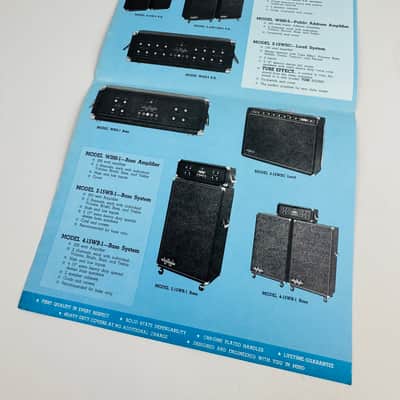 Woodson Amplifiers Foldout – circa 1970 image 3