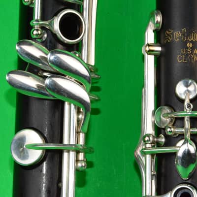 Selmer CL210 - Intermeadiate Level Grenadilla Wood Clarinet - Silver Plated Keys, New Pads image 5