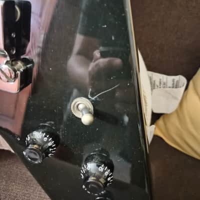 Gibson Flying V I with Kahler Vibrato and Offset Knobs 1981-1988  Ebony image 7