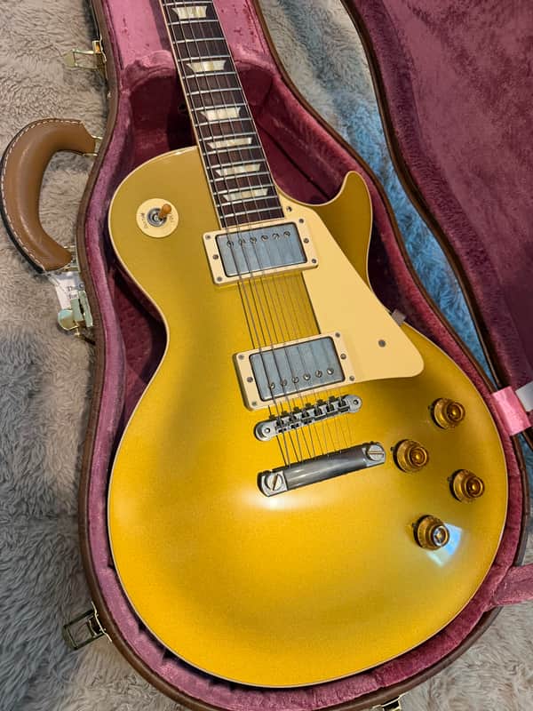 Gibson 1957 (R7) les Paul gold top dark back 2020 - Gold