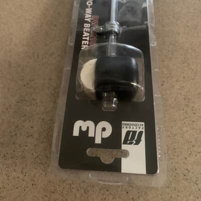 DW DWSM101 Two Way Felt/Plastic Bass Drum Beater 2010s - Chrome/Black image 2