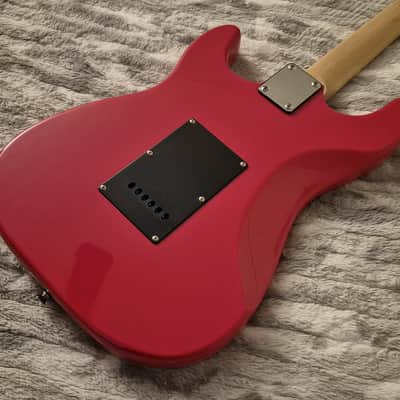 Glarry Stratocaster ST Electric Guitar - Candy Apple Red - Maple Fretboard - Single Coils image 12