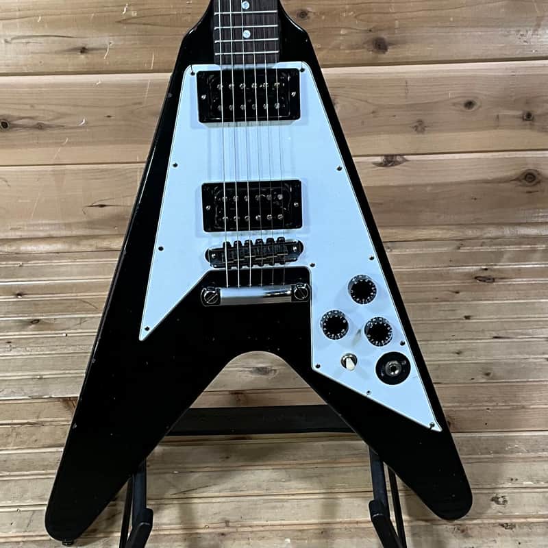 Gibson Custom Shop Murphy Lab 1979 Kirk Hammett Flying V Replica Aged Electric Guitar - Ebony image 1