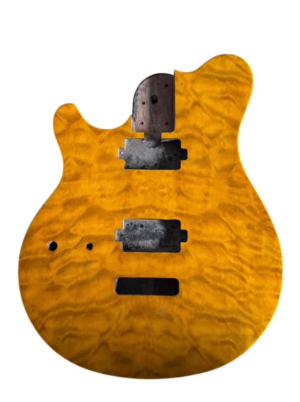Left Handed Guitar Quilted Maple Top EVH Style Body image 1