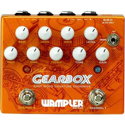 Wampler GEARBOX Andy Wood Signature Overdrive Effects Pedal 2024 - Orange image 2