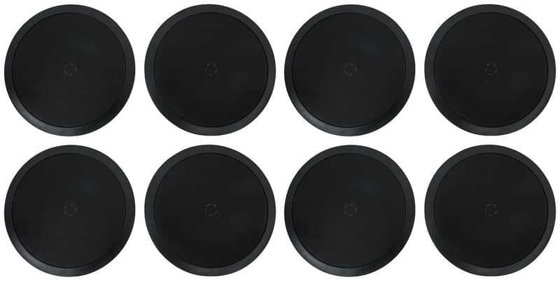 (8) Rockville HC85-16 Black 8" 700 Watt In-Ceiling Home Theater Speakers 16 Ohm image 1